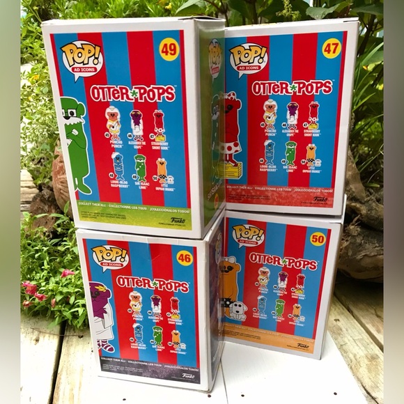 NEW 4 FUNKO Pop Ad Icons Otter Pops #46 #47 #49 #50 Collectible Vinyl Figure Toy - Picture 12 of 13
